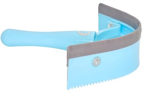 Imperial Riding Schweißmesser IRH, effektives Schweißmesser zum Entfernen von Wasser und Schweiß, ergonomischer Abzieher für Pferdepflege mit stylischem Stall-Look, Blau-Breeze