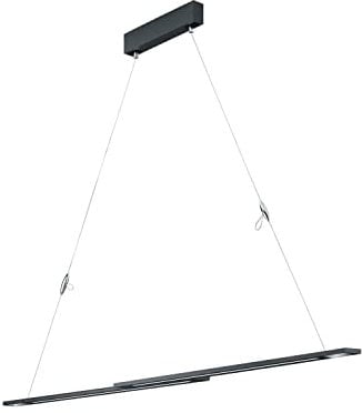 Deutsche LED Pendelleuchte Ausziehbar bis 150cm Sensordimmer 3500lm Schwarz
