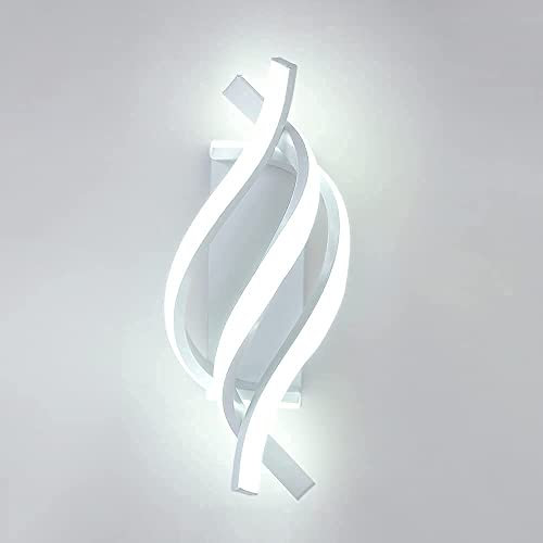 Comely LED Wandleuchten Innen, 22W 2500LM Moderne Wandlampe Wandbeleuchtung LED, Innenwandleuchte Weiß für Schlafzimmer, Wohnzimmer, Flur, Salon, Treppe