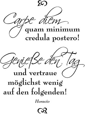 Stempel Clear von EFCO, Motiv: Carpe diem / 1 - teilig