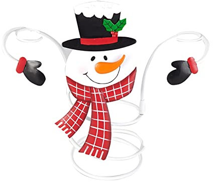 Marooma Holiday Santa Claus Snowman Wine Bottle & Glass Holders,Hold 1 Wine Bottle and 2 Glasses, Perfect Wine Decor