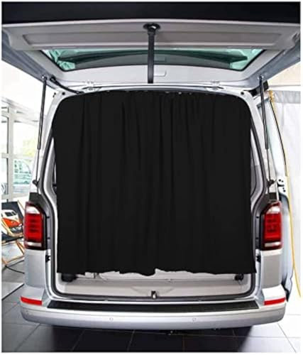 BREMER SITZBEZÜGE Heckklappe Flügeltür Kofferraumabdeckung Sonnenschutz Gardinen Vorhang kompatibel mit Opel Vivaro B ab 2014-2019 in Schwarz