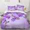 XIWEIER Schmetterling Bettwäsche 135x200 Atmungsaktive Weiche Mikrofaser Tropische Orchidee Bettbezug mit ReißVerschluss Sommer 3 Teilig Set Für Kinder Bettbezüge und 2 Kissenbezug 80x80 cm