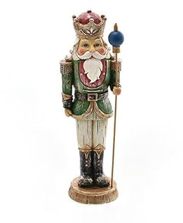 Soldatino Natalizio Schiaccianoci Verde 25,5 cm