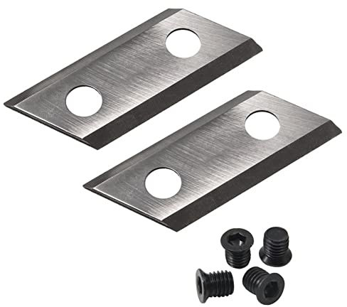 LITAO-XIE, 1 Pair Garden Shredder Blades Wood Chipper Knives With Screws For Eco ES1600 Ryobi RSH2545B Einhell BG-KS 2040 McCulloch