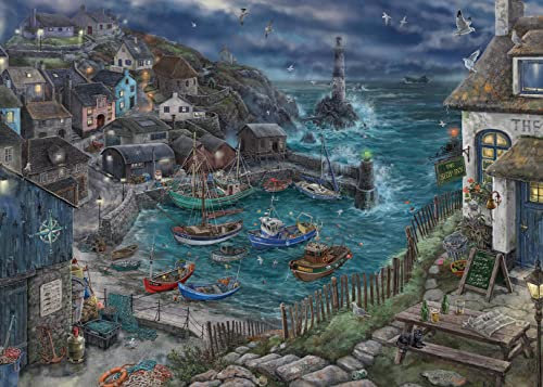 Ravensburger - Escape Puzzle - Der Leuchtturm - Für Erwachsene und Kinder ab 12 Jahren - 759 Teile, 1 Spielanleitung, 1 Lösungsumschlag - Inspiriert von Fluchtspielen - 17528