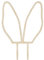 Kuchenstecker Hase 20cm Cake Topper Made in EU Tortenstecker Osterhase Kuchendeko Ostern Tortendeko Cake Topper Hasenohren aus Holz