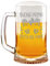 Colorfamily Boccale Birra Papà 50 cl Buona prima festa del papà impronte Padre Figlio Figlia Idea regalo