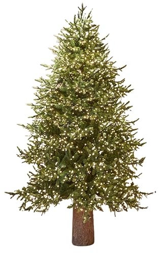 Magie di Natale Albero di Natale Pino Luxury con LED integrati, in PE Effetto Real Touch (210 cm)