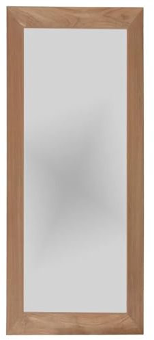 Teako Design Spiegel Kalix mit Teakholz Rahmen, Spiegel Groß, Ganzkörperspiegel, Wandspiegel, Zeitloses Design, Pflegeleichter Spiegel, Natürliche Eleganz, Möbel für Badgestaltung (90)