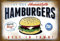 vianmo Holzschild 30x20cm Hamburger Best In Town 100% Beef Deko Geschenk Holz Schild Bild