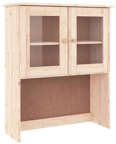 Tidyard Sideboard-Aufsatz ALTA Highboard-Oberteil Buffet-Aufsatz Aufsatzschrank Schrank-Aufsatz Buffet-Schrank Vitrine Möbel-Aufsatz Küchenschrank Vitrinen-Aufsatz 77 x 30 x 92 cm (B x T x H)