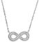 FOSSIL Damenkette Infinity Anhänger Sterlingsilber, JFS00632040