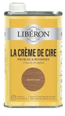 LIBERON La crème de cire pour bois, liquide, Noyer fumé 0,5L