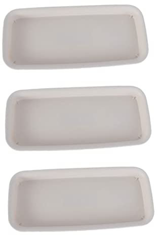 Toddmomy 3 Piezas Bandeja De Maceta Plato para Plantas Rectangular Goteo De Platillo De Planta Bandejas De Jardineria Macetas Transparentes