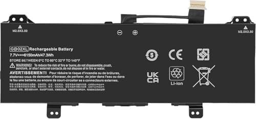 FESTAS® 7.7V 47.3Wh GB02XL Laptop Replacement Battery for HP Chromebook X360 11 G1 G2 EE Education Edition/Chromebook 11 G6 G7 EE/Chromebook 11A G6 G8 EE/Chromebook 14 G5 14-DB0000 11A-NB 14-CA 14B-CA