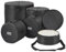 VEVOR 5-Piece Drum Bag Set, 1680D Oxford Fabric, Padded Drum Bags and Cases with 4.92 ft Detachable Shoulder Strap Carry Handles Foldable Design, for 22'' Kick 12'' Tom 13'' Tom 16'' Tom 14'' Snare