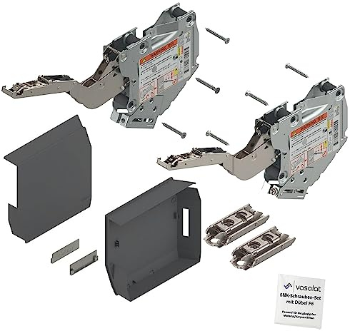 Blum Aventos HK-S Kraftspeicher 400-1000 tiefgrau Klappbeschlag m. Montageplatte