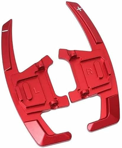 MCDA 2 Pezzi Palette del Cambio al Volante per Golf 7 R-Linie 2015-2020, Alluminio Cambio al Volante Accessori Lo Styling Dell'auto,Red