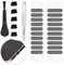 Qianyu 20 Pcs Dust Plugs Phone Speaker Covers Anti Dust Charging Port Covers Phone Speaker Protector with Phone Port Cleaning Brush Tweezer Phone Port Cleaning Kit for Phone Type C Port Device