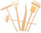 WHAMVOX Diy Craft Zen Garden Tools 6pcs Plastic Rake for Sand Tray Accessories Desktop Decor