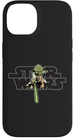 iPhone 14 Star Wars Logo Jedi Master Yoda Lightsaber Case