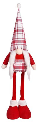 Plüsch Wichtel Dekorationen - Gesichtsloses Weihnachten Spielzeug | Stehender Wichtel Spielzeug Schwedische Tomte Puppe mit Teleskopbeinen für Sofa, Kamin