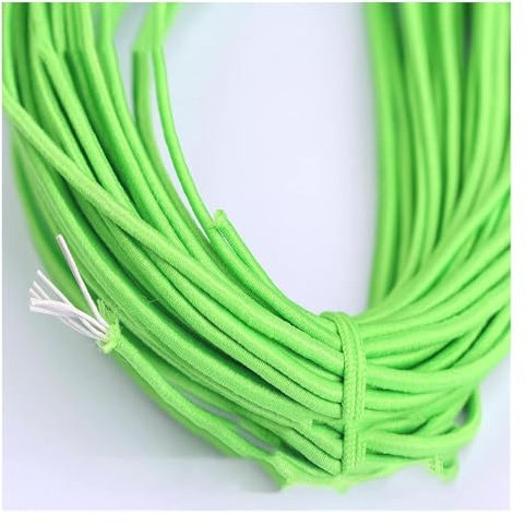 Elástico para coser， Carrete elástico, banda elástica redonda de 2 mm, cuerda elástica de color, cuerda de goma, cuerda redonda for cinturón de goma, cuerda elástica con cuentas for coser ropa(17)