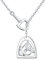 HUKKUN Pferde Kette Silber 925 Pferdegebiss Halskette Steigbügel Lasso-Halskette Pferde Schmuck für Damen