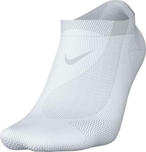 Nike Running Leichte No-Show-Socken (1 Paar), Weiß/Schwarz/Pure Platinum, HV6931-100, XL