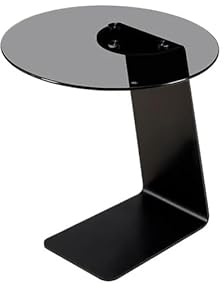 BASXDRFXZ Tables Basses Table d'appoint de Luxe Style Italien, canapé, Table d'angle en Verre for Salon, Petite Basse Ronde Moderne