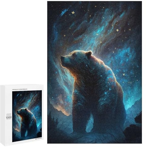 Puzzles Für Erwachsene 1000 PCS Grizzly Bear Style 4 Puzzles Für Erwachsene Familienspiele Geschenke Für Frauen Pädagogische Herausforderung 1000 PCS