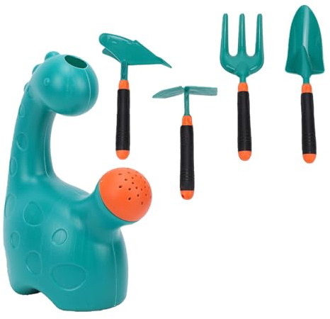 TYTOGE Gartenset für – 4 ABS-Werkzeuge mit Tasche, Gießkanne, Schaufel, Schürze und Handschuhen – für Outdoor-Lernen, Camping & Picknicks – für Jungen und Mädchen