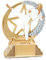 DEPICE Erwachsene Pokal Kampfsport trophäe, Silber/Gold, 13cm