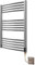 Greened House Chrome Curved Electric Heated Towel Rail 600mm wide x 800mm high Designer Towel Radiator