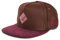 Blackskies® Port Vila Snapback Cap | Damen Herren Baseball Mütze Kappe Kunst-Wildleder - Schirm Braun-Weinrot Cap - Basecap Männer Frauen Unisex Streetwear Outdoor Sommer Freizeit