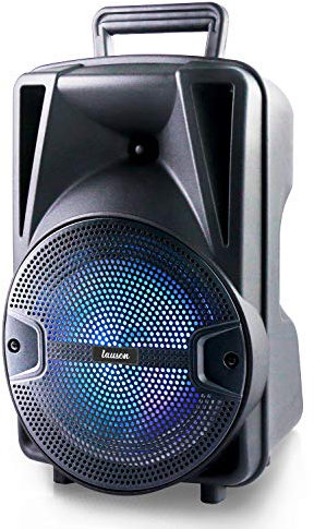 Lauson LLX35 Altavoz Portátil Trolley Bluetooth | Luces | USB | Karaoke | Batería 12h | Radio