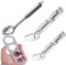 4 Pieces Stainless Steel Spaghetti Server Set, Jicyor 2pcs Spaghetti Tongs(9Inch and 12Inch) +1pcs Pasta Spoon +1pcs Spaghetti Measure Tool for Noodles