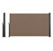 IDMarket - Biombo exterior retráctil (180 x 400 cm), color gris