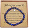 30 Geburtstag Frauen Lapislazuli Armband mit Sterling Silber Herzanhänger Geschenke für 30. Geburtstag mit Karte und Geschenkbox