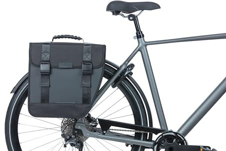Basil Tour Waterproof Right Fahrradtasche - Geeignet für Elektrisches, City, Damen, Herrenfahhrad - 14L - schwarz