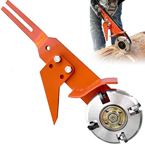 BotaBay Upgrade Chainsaw Carving Mill Attachment with 4 Blades & Work Gloves Fit for Stihl MS170-250 Power Gouge Log Notcher Husqvarna 137-240 as Chainsaw Attachment Timber Processing