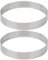 Cabilock 2 Piezas Aspersor De Pizza Anillo De Tarta Anillos De Tarta Para Hornear Plantillas De Galletas Arepas Colombianas Anillos De Salsa Para Pizza Metal Acero Inoxidable Molde De Torta