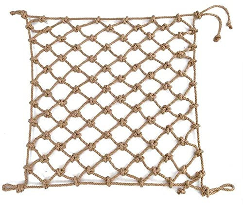HTRY Kinder-sicherheitsnetz, Geländer, Kletternetz Für Spielplatz, Seilnetz, Dekoration, Pflanzen, Zaunschutz, Strapazierfähiges Frachtnetz(Size:3 * 4m/10 * 13ft)