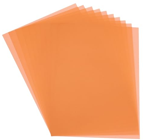 PATIKIL 30 Blatt Transparentpapier 21 x 29,7 cm 100 g/m² Orange | A4 Durchsichtiges Zeichenpapierblock, Zum Zeichnen Skizzieren Malen, Mit Tinte Bleistift Marker
