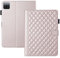 TEDTIKJT Coque pour Xiaomi Pad 6/Xiaomi Pad 6 Pro 11 Pouces 2023 PU Cuir Flip Cover Case Xiaomi Pad 6/Xiaomi Pad 6 Pro Tablette Coque Étui avec Support Fonction Magnétique Housse,Rose Rhombique