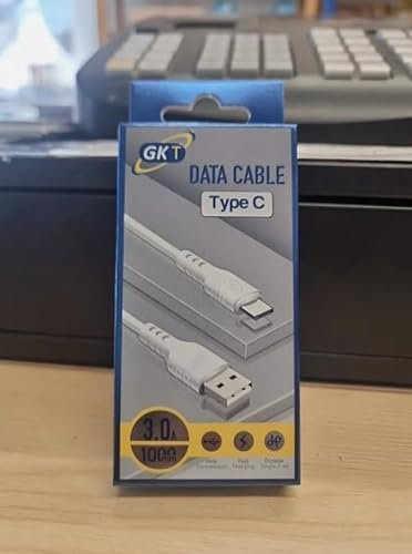 USB to Type C Data Cable – 3.0A Fast Charging & Data Sync – 1000mm Durable Tangle-Free Cord – High-Speed – Anti-Interference – Compatible with Samsung, iPhone 15+, Xiaomi, OnePlus, iPads & More