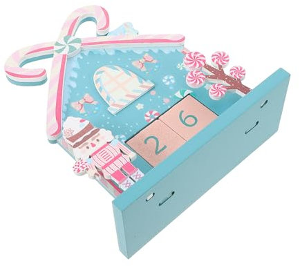 GLEAVI 1 Set Holz Kalender Ornament Schreibtisch Kalender Countdown Kalender