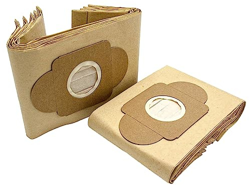 vhbw 10x Staubbeutel kompatibel mit Wetrok Bantam 6 Staubsauger | 21,5cm x 16cm Sandfarben