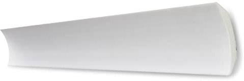 Decosa Deckenleiste B9 Bernadette - 10 Leisten à 2 m Länge = 20 m - Edle Stuckleiste in Weiß - Zierleiste aus Styropor 55 x 55 mm - Für Decke oder Wand